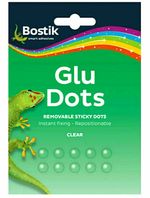 1 x Pack of 64 Bostik Bostick Blu Tack Sticky Glue Glu Dots Removable