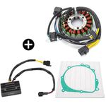 Magneto Stator Coil + Regulator Rectifier with Gasket for Suzuki DRZ 400 DRZ400