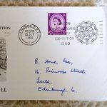 London International Stamp Exhibition 1960 GB Cover 3d Elizabeth II London S.E.1