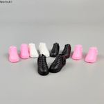 5pairs/lot Star Fashion Flat Shoes For 11.5" Doll Flat Heel Shoes Plastic Shoes