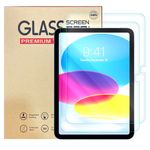 [2 Pack] Tempered Glass Screen Protector For iPad 10th Generation 10.9" 2022