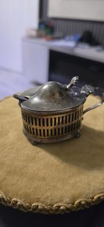 Antique 1922 Birmingham Sterling Silver Mustard Pot Spoon Liner C&S Ltd Rare
