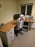 Soild Oak Custom Built Desk
