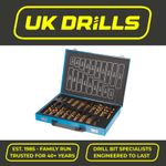 HSS METAL DRILL BIT SETS - 19pc 21pc 25pc 29pc 41p 50pc 99pc 170pc COBALT/TIN