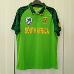 New Balance South Africa Cricket Shirt Jersey Top Mens Size Small Green 
