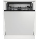 Beko DIN15X20 Fully Integrated Full Size Dishwasher Black E Rated