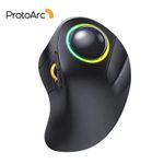 Wireless Index Finger Trackball Mouse Rechargeable RGB Rollerball BT 2.4G Mice 