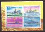 105. GIBRALTAR 1997 STAMP M/S WORLD WAR II, WARSHIPS. MNH