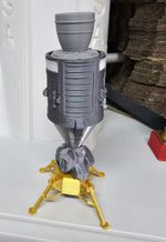 1/144 Lunar Module Command Module Service Module Launch Escape Tower Model Set