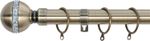 Metal Extendable Curtain Pole 25/28mm + Holdbacks Multi Design