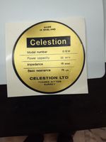 Replacement Celestion G12M Thames Ditton speaker labels.