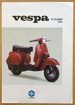VESPA T5 Classic 125cc Scooter Sales Leaflet c1996