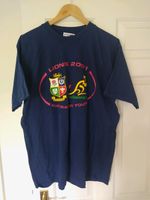 Vintage 2001 British Lions Vs Wallabies Australian Tour T-Shirt, Size XL Rare