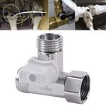 Angle T Adapter Tee Stop Valve Zinc Alloy Valve Convenient Water Supply