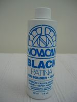 Stained Glass Supplies - Novacan Black it Patina - Large Size 237ml - Video Demo