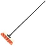 Broom 300mm Wooden Head Soft Bristles Outdoor Sweeping 1.4m Screw Fit Handle