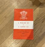 A Welsh XV v A Lions XV 1955 Rugby Union Programme