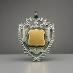 1915 Hallmarked Birmingham 925 Sterling Silver Prize Fob GS Gold Shield 7.2g