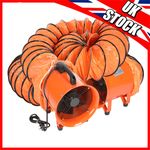 12" 300MM CYCLONE DUST FUME EXTRACTOR / VENTILATION FAN + 10M 220V PVC DUCTING