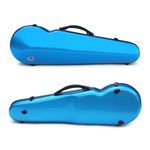 Advanced 4/4 Violin Case Strong Light Hard Shell Blue Violin Case with Straps