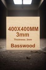 400x400x3mm Basswood Ply Wood 5 Sheets Unfinished UK Stock
