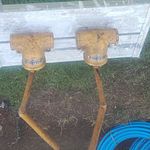 The Briton Door Closers with Arms Pack of 2 Gold Painted Metal