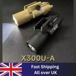 Tactical X300U Flashlight 500LM Pistol Torch Airsoft Helmet Weapon Light - UK