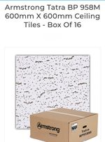 Armstrong Tatra BP958M 600mm x 600mm Ceiling Tiles - Box of 16