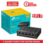5 Port TP-LINK Fast Ethernet Switch LAN Network Splitter Hub Wired
