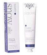 SNOW Sensitive Teeth Whitening Toothpaste, Soothing Mint, Fluoride Free 3.4oz