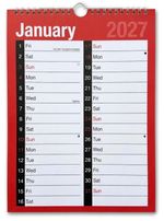Premium 2027 Large Month To View Home Planner Wall Hanging Calendar Organiser