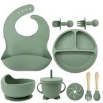 Silicone Baby Feeding Set BPA Free Tableware Kit for Babies & Toddlers Self Feed