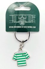 Celtic Football Club Double Sided Shirt Official Metal & Enamelled Keyring