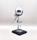 1930s Art Deco Lady & Globe Table Lighter