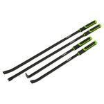 SEALEY SIEGEN IMPACT HEAD HEAVY DUTY 4 PCE PRY BAR CROWBAR  SET +TOOL ROLL FD25