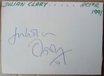 ORIGINAL AUTOGRAPH JULIAN CLARY Comedian