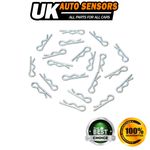 20 x Stainless steel Brake Disc Pad Retaining Pin Fits all vehicles R Clip 20 mm