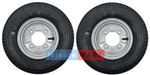 A Pair Erde 121 & 122Trailer Wheels 4.80 x 8, 400 x 8, 4.00 x 8  with 115mm PCD