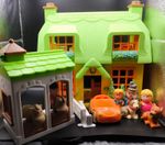 ELC Happyland Country House Stable Horse Family Figures Car Dog Bundle Toy Set