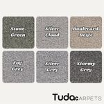 Serenity 17.5mm Deep Saxony Pile Carpet with Action Back, 19.5mm Total Height