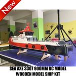 Sea Axe 3307 900mm Rc Model Wooden Model Ship Kit DIY Assembly Model Hot