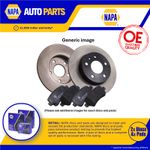 2x Solid Brake Discs and Pads fits NISSAN QASHQAI J10 1.5D Rear 06 to 13 292mm
