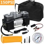 HEAVY DUTY PORTABLE 12V ELECTRIC CAR TYRE INFLATOR 150PSI AIR COMPRESSOR PUMP UK