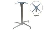 premium brushed stainless steel flip top table base restaurant folding foldable