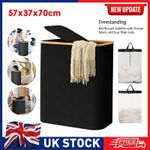 150L Lid Laundry Basket with Extra large Washing with 2 Removable Laundry Bags .