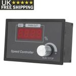 DC6-60V 12V 24V 48V 0-30A PWM Motor Speed Controller LED 0--100% Speed Switch