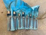 Hand Expansion Reamer Set Metalworking Reamers with Blue Roll-Up Pouch