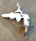 VINTAGE BRASS GAS VALVE TAP