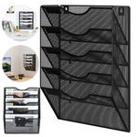 5 Tiers A4 Magazine Holder Wall Mounted Magazine Rack Easy Install for Display