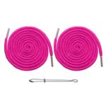 2pcs Drawstring Cords 51" Replacement Drawstring with Threader, Rose Red